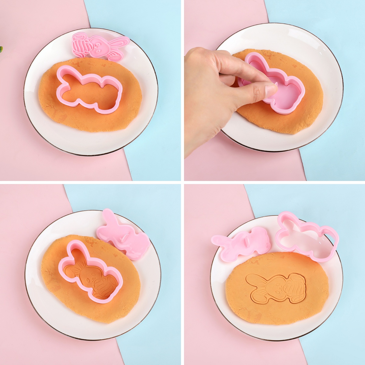 6 개/대 부활절 토끼 쿠키 커터 주방 퐁당 금형 만화 - Kitchen Baking Set 리뷰 및 가격