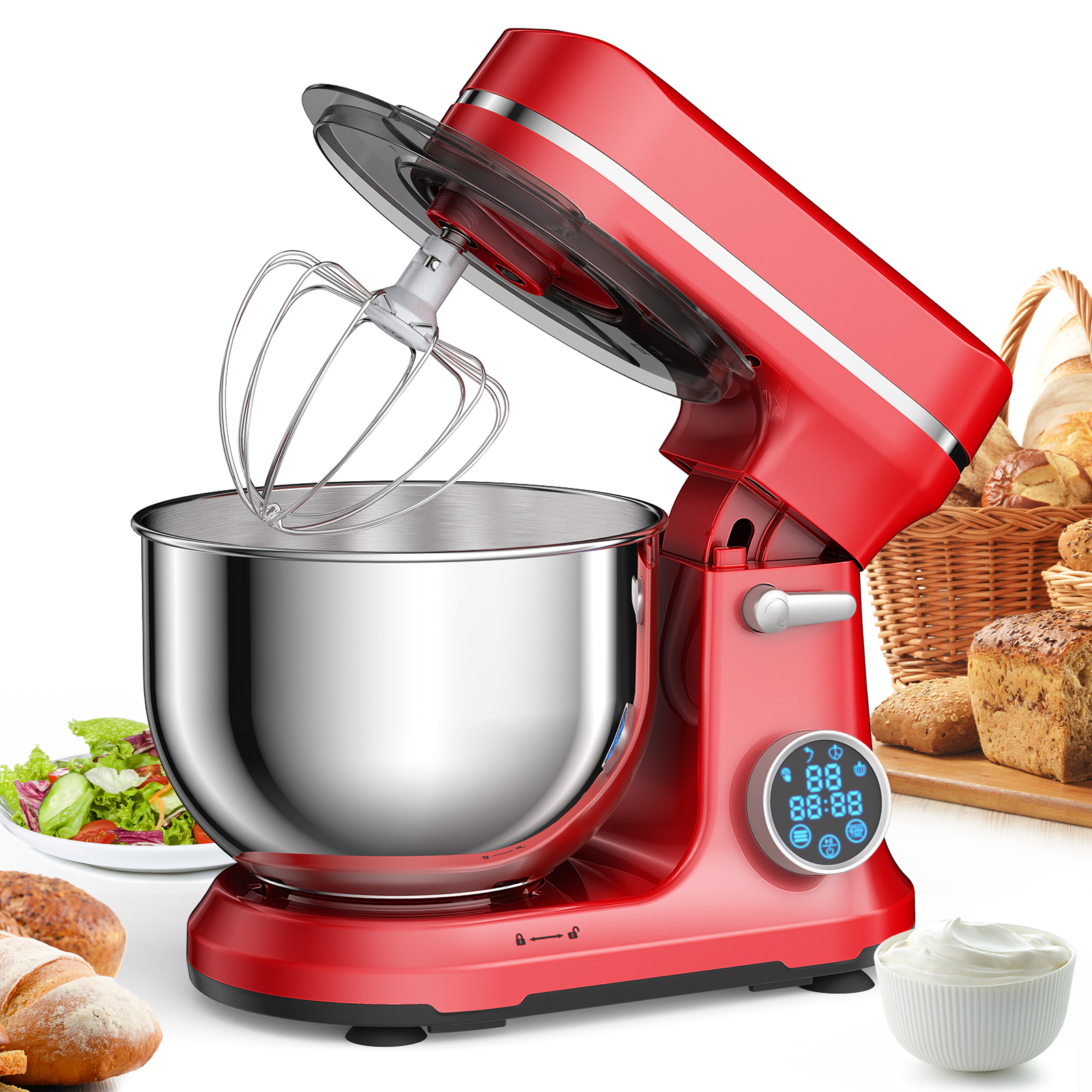 BioloMix 주방 식품 스탠드 믹서, 1200W 1 - Kitchen Baking Appliances 리뷰 및 가격