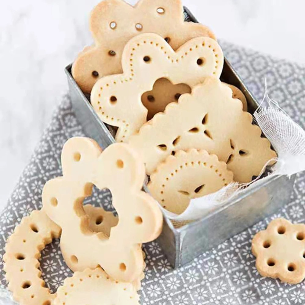 기하학적 패턴 속이 빈 쿠키 몰드 스탬프 샌드위치 잼  - Baking Kitchen Diy 리뷰 및 가격