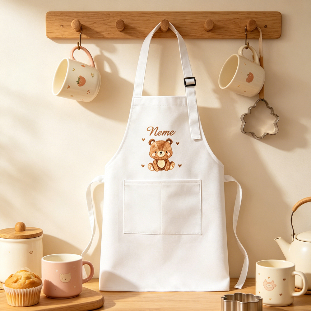 맞춤형 이름이 새겨진 작은 사자, 작은 곰 앞치마(포켓 - Kitchen Baking Cloth 리뷰 및 가격