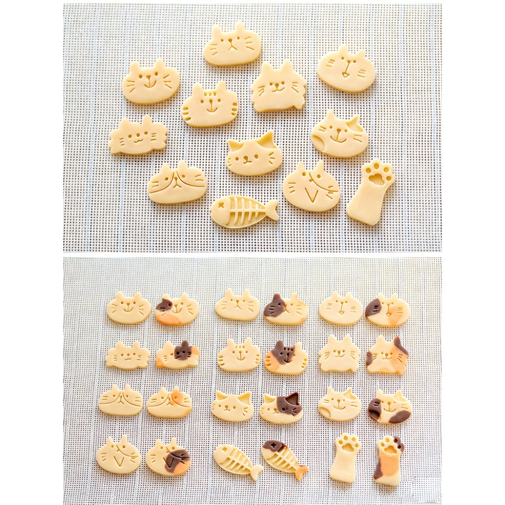 귀여운 새끼 고양이 DIY 스탬프 쿠키 커터 베이킹 몰 - Kitchen Baking Supplies 리뷰 및 가격