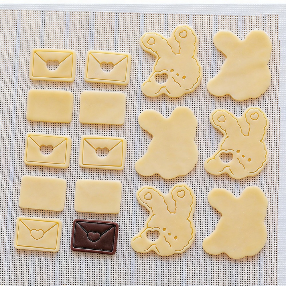 발렌타인데이 쿠키 커터 토끼 비스킷 몰드 스탬프 주방  - Kitchen Baking Supplies 리뷰 및 가격