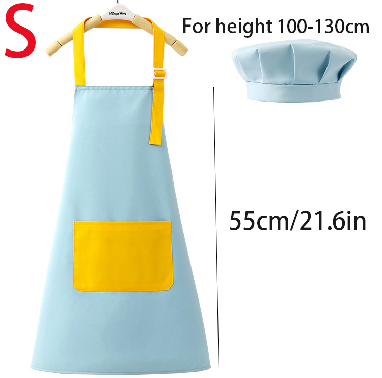 어린이 앞치마와 요리사 모자 세트 소녀를위한 대형 주머 - Kitchen Kids Baking Set 리뷰 및 가격