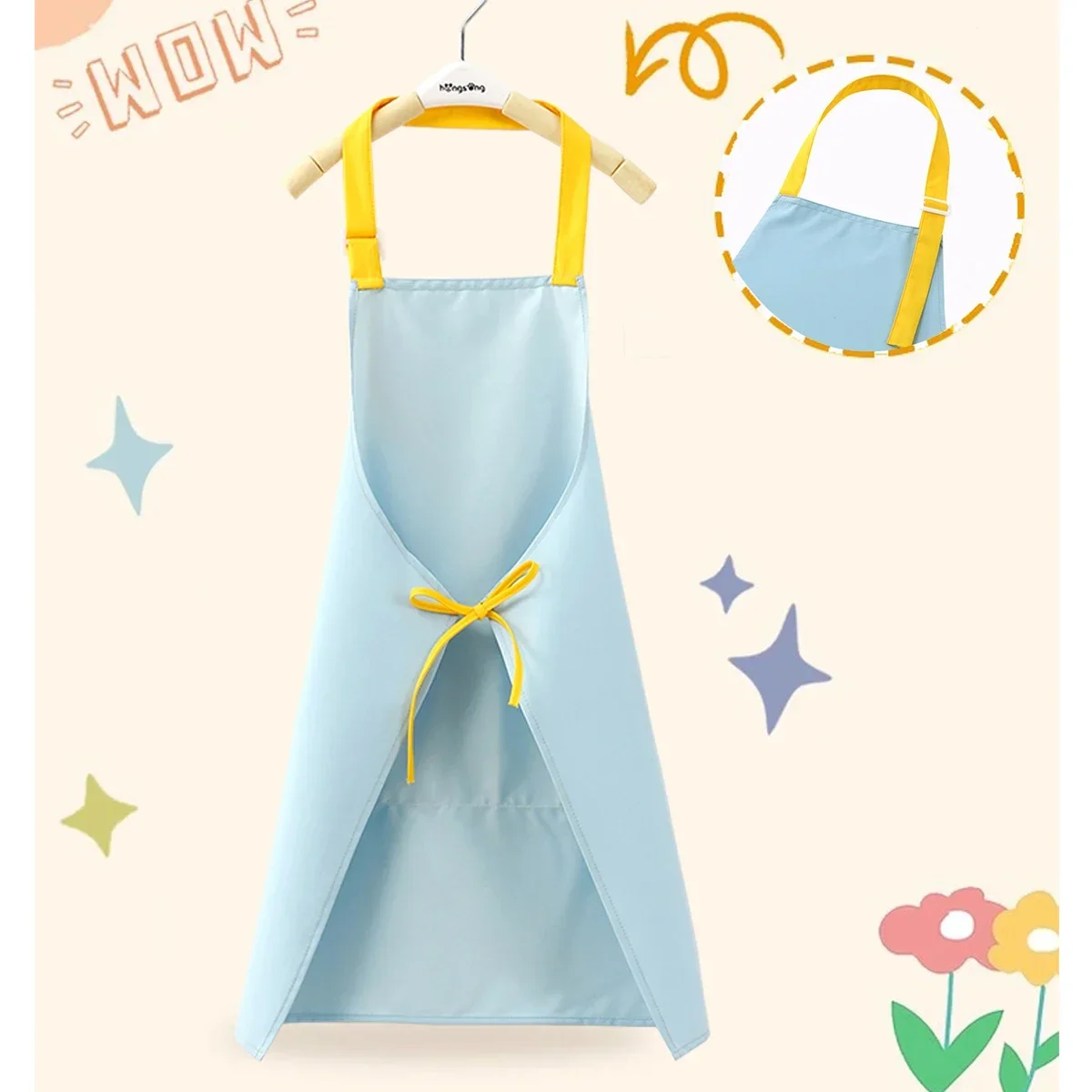 어린이 앞치마와 요리사 모자 세트 소녀를위한 대형 주머 - Kitchen Kids Baking Set 리뷰 및 가격