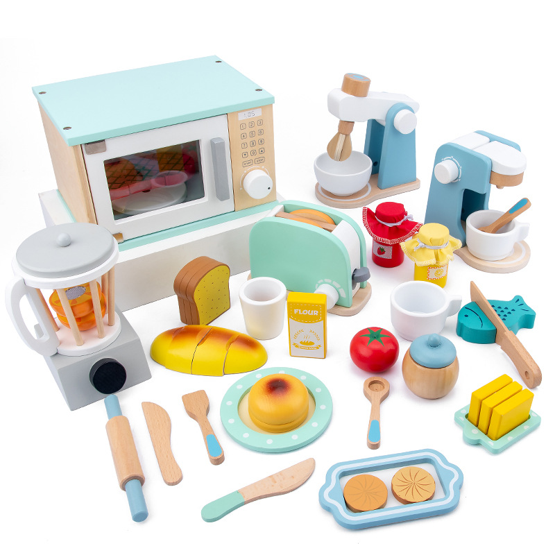 어린이용 나무로 된 소꿉놀이 주방 놀이 세트 미니 요리 - Kitchen Kids Baking Set 리뷰 및 가격
