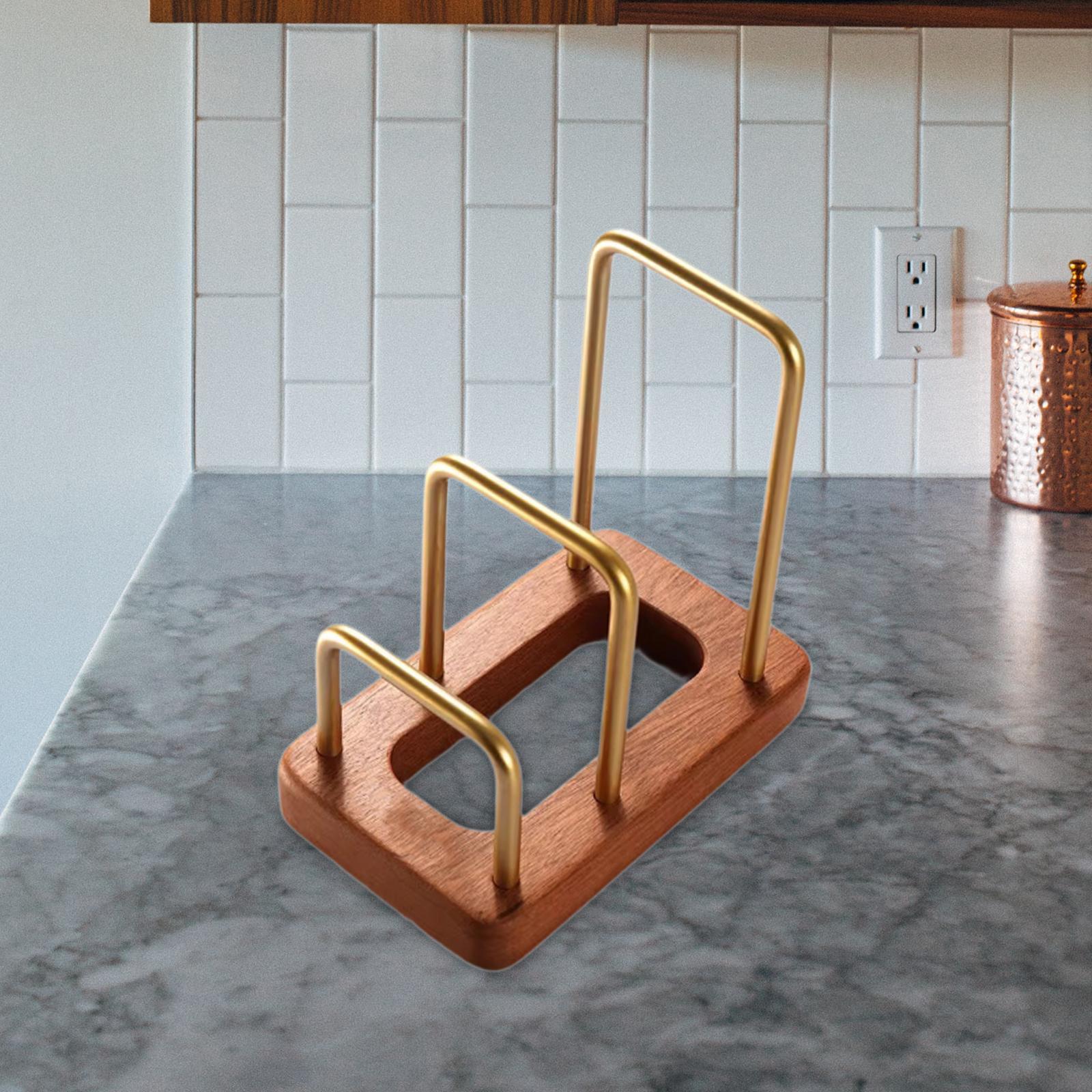 도마 냄비뚜껑 정리대 주방용품 나무 금속 도마 정리대  - Kitchen Cabinet Baking Sheet Organizer 리뷰 및 가격