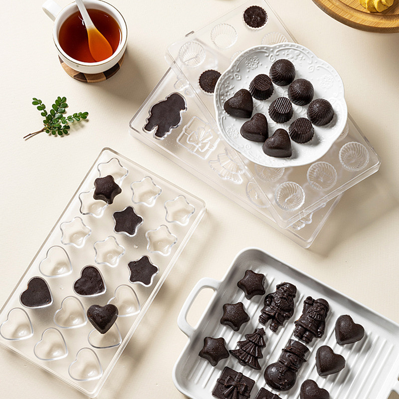 플라스틱 초콜릿 몰드 PS 투명 초콜릿 몰드, 크리스마 - Kitchen Baking Supplies 리뷰 및 가격