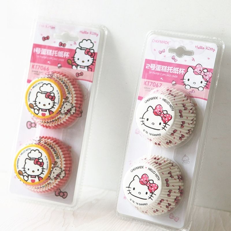 헬로 키티 프린트 컵케이크 라이너 귀여운 만화 베이킹  - Kitchen Baking Items 리뷰 및 가격