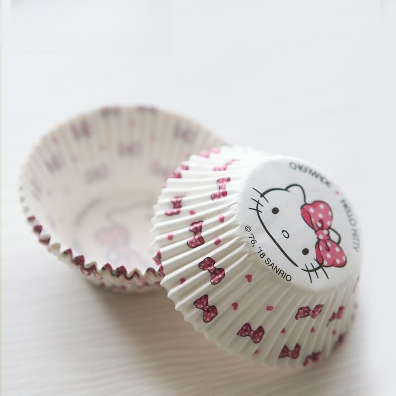 헬로 키티 프린트 컵케이크 라이너 귀여운 만화 베이킹  - Kitchen Baking Items 리뷰 및 가격