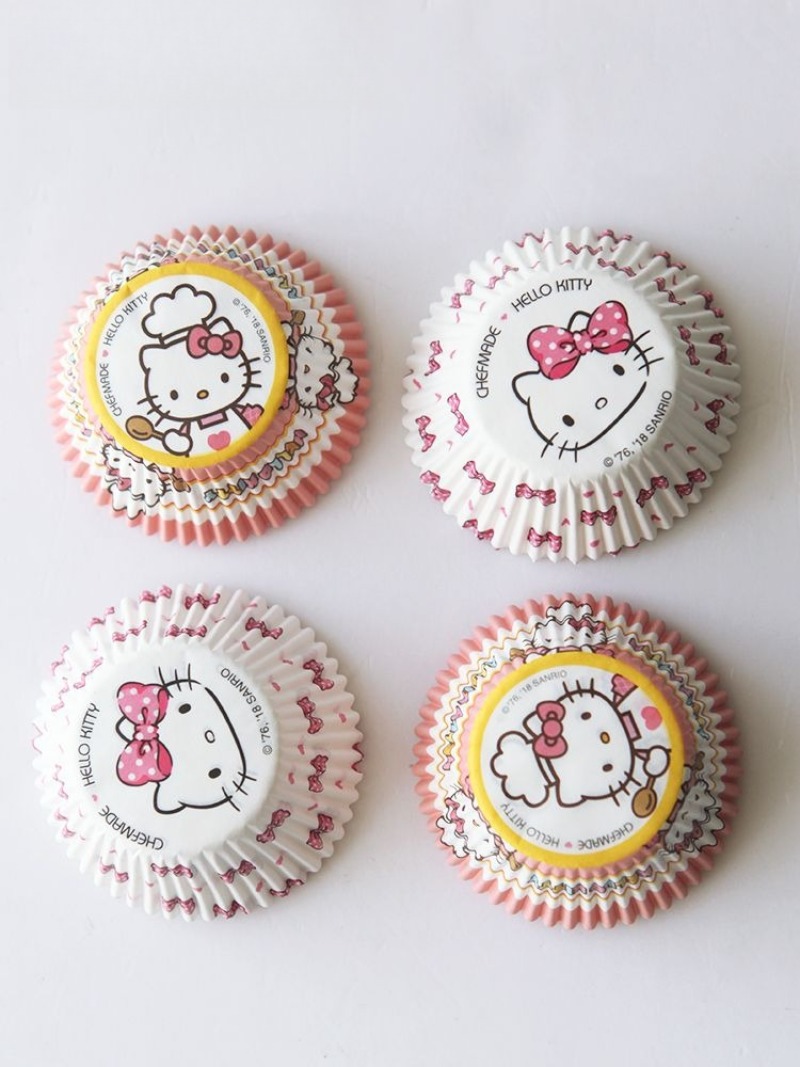헬로 키티 프린트 컵케이크 라이너 귀여운 만화 베이킹  - Kitchen Baking Items 리뷰 및 가격