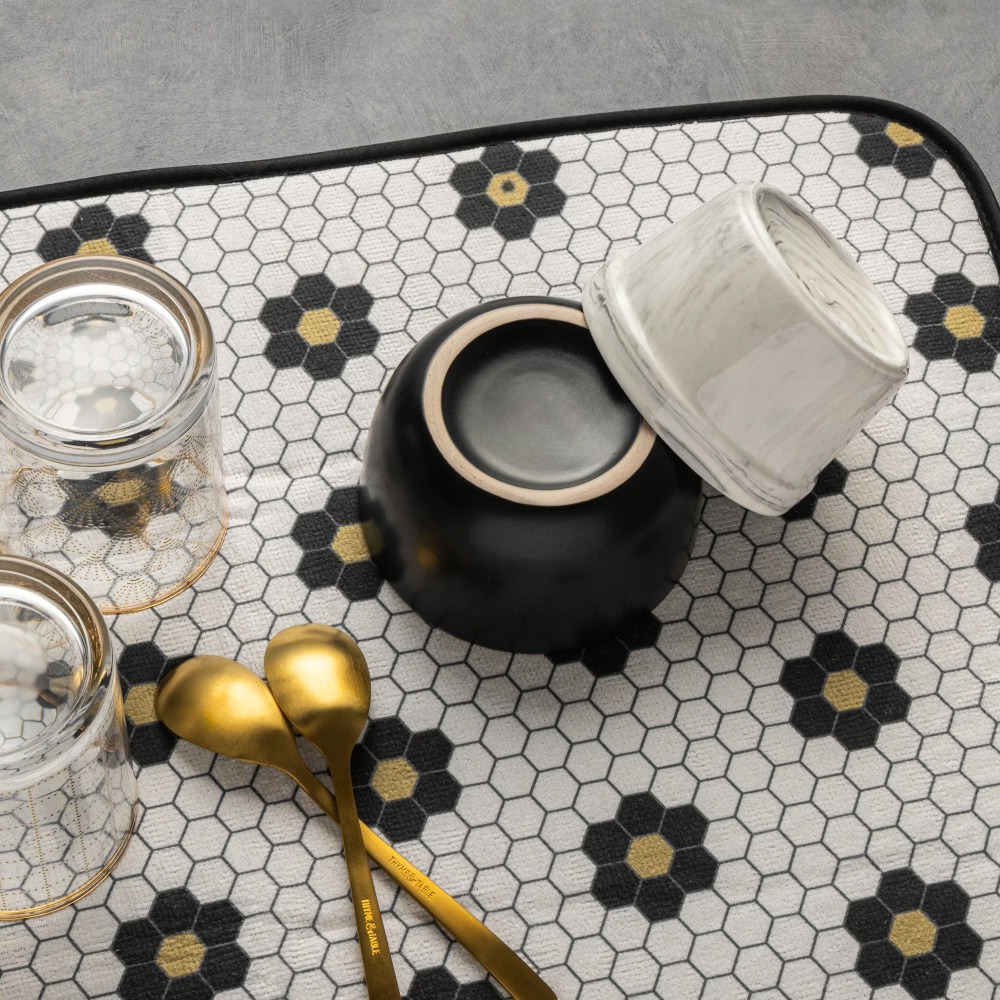 베스트셀러 페니 타일 디자인 주방 식기 건조 매트 1개 - Kitchen Baking Set 리뷰 및 가격