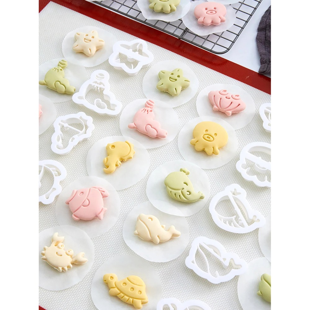 해양 동물 쿠키 커터 만화 케이크 비스킷 몰드 쿠키 스 - Kitchen Baking Supplies 리뷰 및 가격