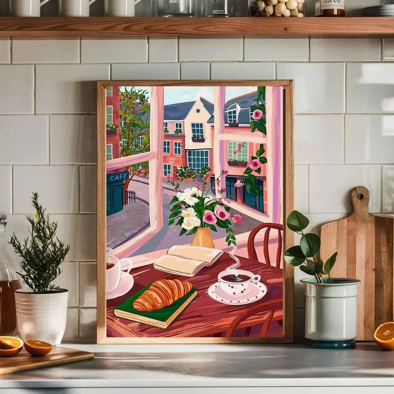 베이커리 크로와상 쿠키 스시 스파게티 커피 아트 포스터 - Kitchen Bakery 리뷰 및 가격
