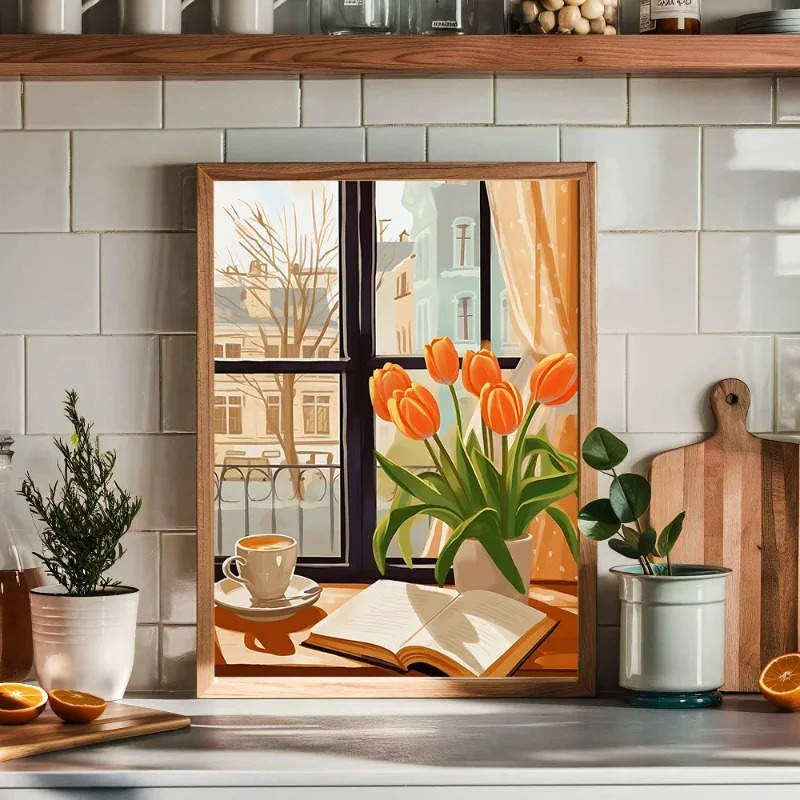 베이커리 크로와상 쿠키 스시 스파게티 커피 아트 포스터 - Kitchen Bakery 리뷰 및 가격