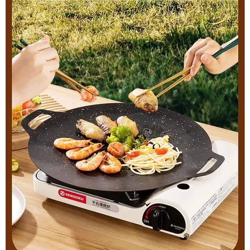 얇은 한국식 그릴 팬, 원형 바베큐 그리들, 인덕션,  - Kitchen Baking Tray Organiser 리뷰 및 가격