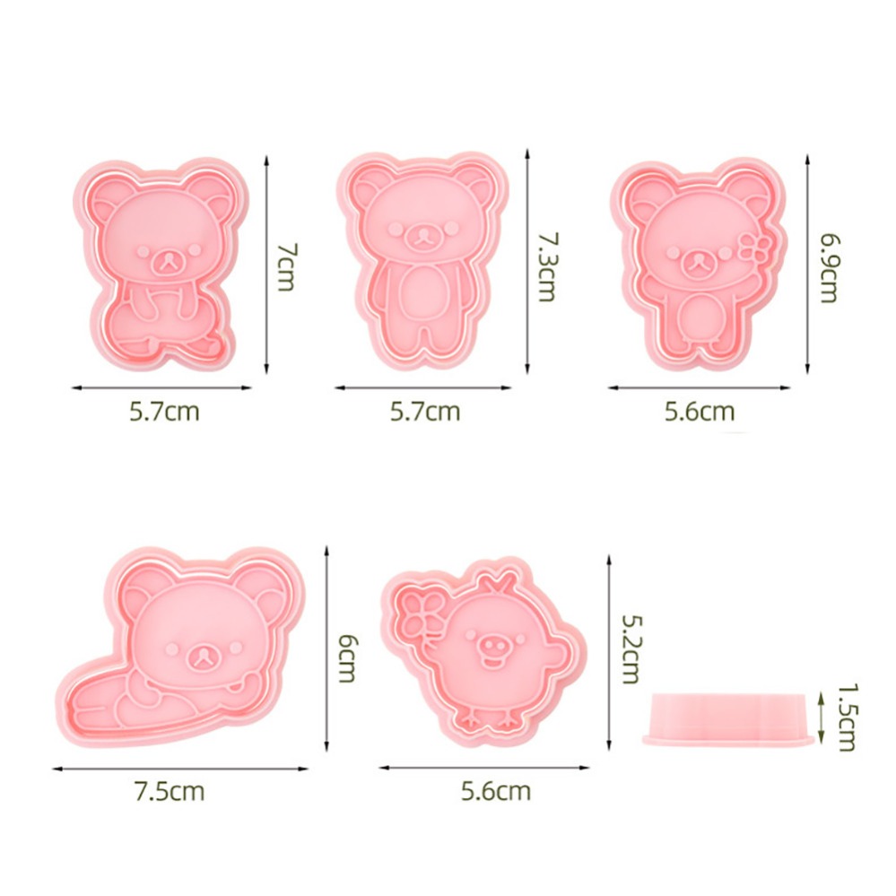 쿠키 커터 만화 곰 비스킷 몰드 스탬프 주방 베이킹 페 - Kitchen Baking Supplies 리뷰 및 가격