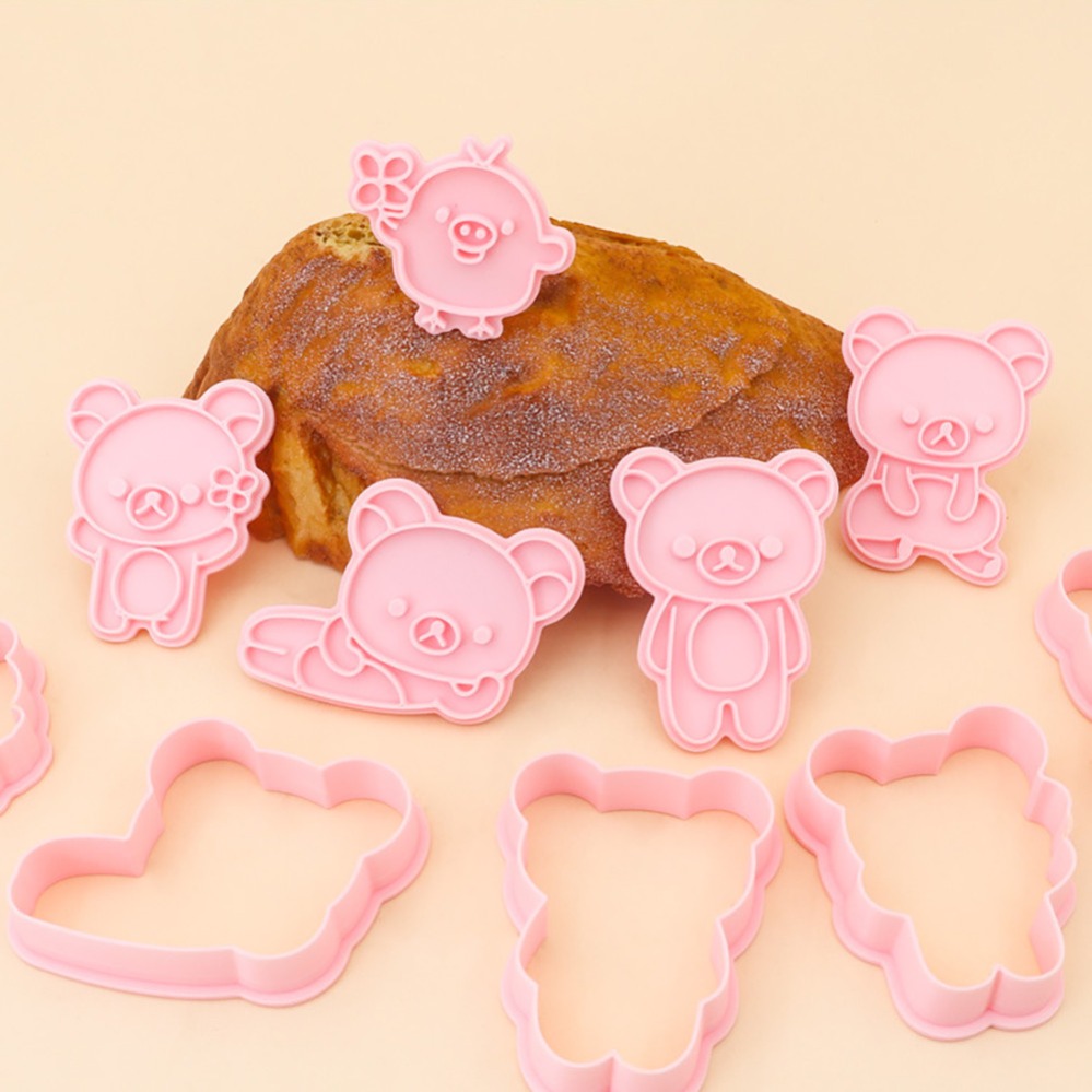 쿠키 커터 만화 곰 비스킷 몰드 스탬프 주방 베이킹 페 - Kitchen Baking Supplies 리뷰 및 가격