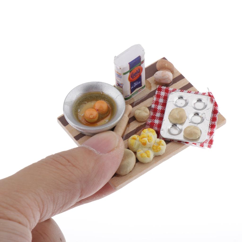 미니어처 주방 인형의 집 빵 나무 음식 모형 베이킹 식 - Kitchen Kids Baking Set 리뷰 및 가격